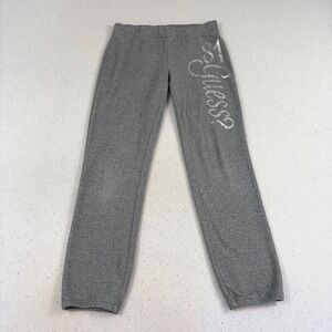 GUESS‎ Grey Since 1981 Silver Glitter Logo Joggers Softgirl Y2K Size Small